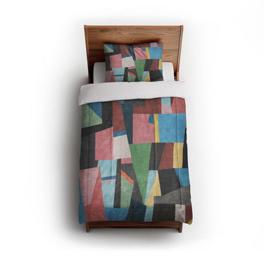 Baxter Blue Multicolor in Twin (68" x 88") Size