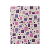 Geometric Confetti Purple & Pink in Twin (68" x 88") Size