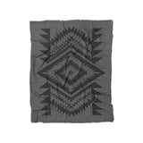 Reyno Black & Charcoal in Twin (68" x 88") Size