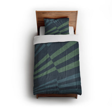 Prisma Blue & Green in Twin (68" x 88") Size