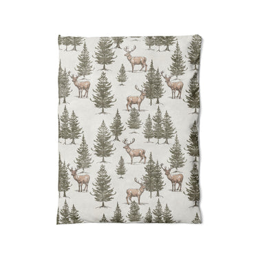 Forest Deer in Twin (68" x 88") Size