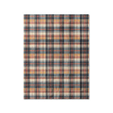 MacPherson Plaid Navy & Gold in Twin (68" x 88") Size