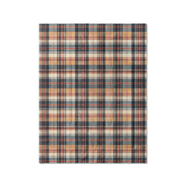 MacPherson Plaid Navy & Gold in Twin (68" x 88") Size