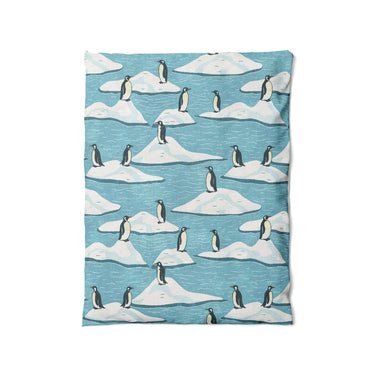 Arctic Penguins in Twin (68" x 88") Size