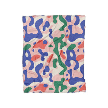 Concetta Pink Green & Blue in Twin (68" x 88") Size