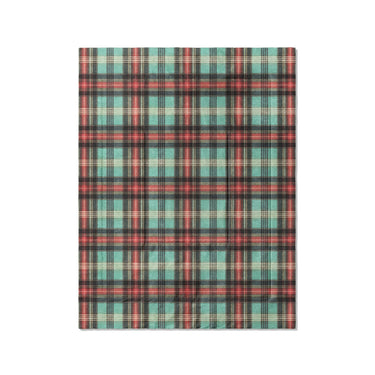 Ferguson Plaid Teal Red in Twin (68" x 88") Size