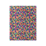 Pixel Mosaic Multicolor Vibrant in Twin (68" x 88") Size