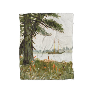 Old Hemlocks by Louis K Harlow in Twin (68" x 88") Size