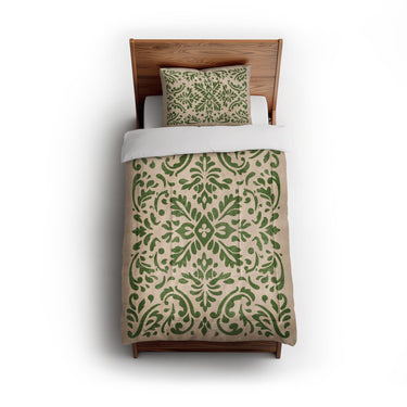 Floranna Ivory & Green in Twin (68" x 88") Size