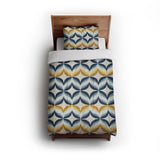 Jasper Blue & Gold in Twin (68" x 88") Size