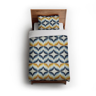 Jasper Blue & Gold in Twin (68" x 88") Size
