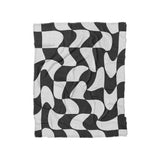 Twyla Checkered Black & White in Twin (68" x 88") Size