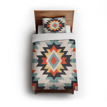 Dakota Blue & Orange in Twin (68" x 88") Size