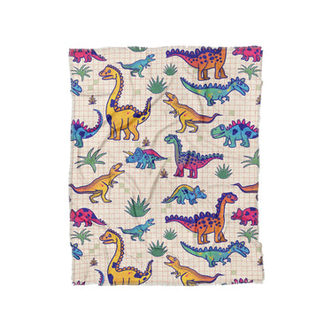 Doodle Dinos in Twin (68" x 88") Size