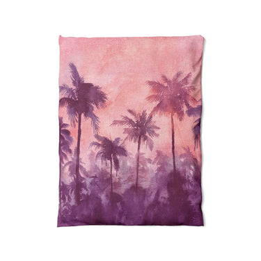 Sunset Palms Pink & Purple in Twin (68" x 88") Size