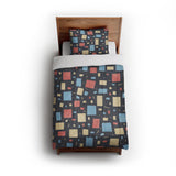 Geometric Confetti Twilight in Twin (68" x 88") Size