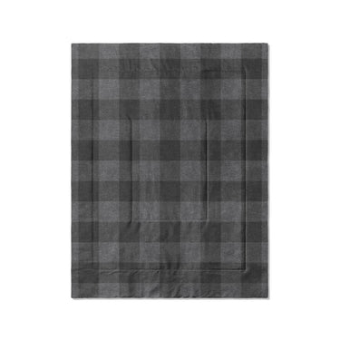 Buffalo Plaid Charcoal Black in Twin (68" x 88") Size