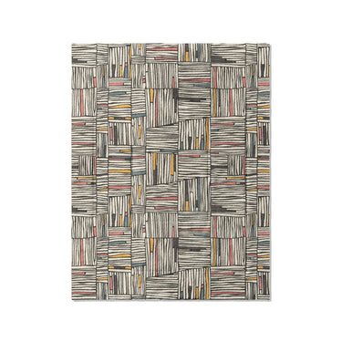 Atticus Multicolor Crosshatch in Twin (68" x 88") Size