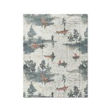 Gone Fishing in Twin (68" x 88") Size