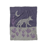 Desert Coyote Eggplant & Dusty Purple in Twin (68" x 88") Size
