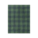 Buffalo Plaid Green Navy in Twin (68" x 88") Size