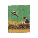 That Dog'll Hunt Green in Twin (68" x 88") Size