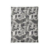 Harmon Surreal Chess Black & White in Twin (68" x 88") Size