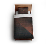 Euclid Black & Rust in Twin (68" x 88") Size