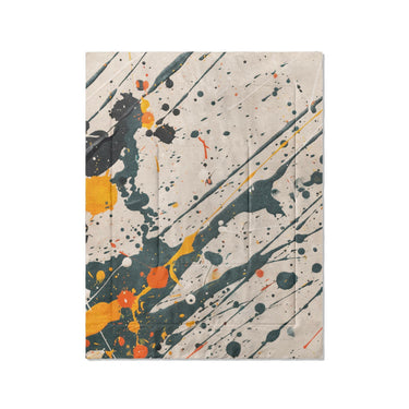 Jason Dark Teal & Orange in Twin (68" x 88") Size