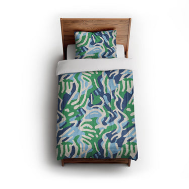 Leonardo Blue Green in Twin (68" x 88") Size