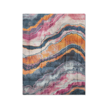 Helga Blue & Purple in Twin (68" x 88") Size