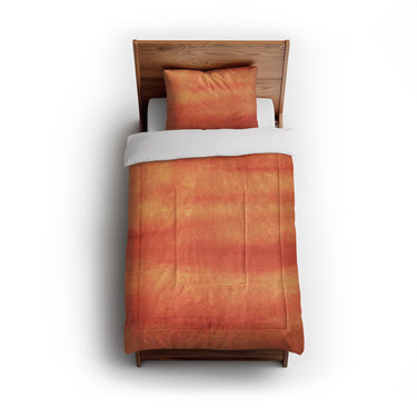 Ophelia Watercolor Fire Orange Balayage in Twin (68" x 88") Size