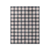 Wallace Plaid Navy & Red in Twin (68" x 88") Size