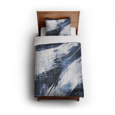 Emil Navy Blue in Twin (68" x 88") Size