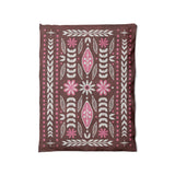 Topanga Burgundy & Pink in Twin (68" x 88") Size