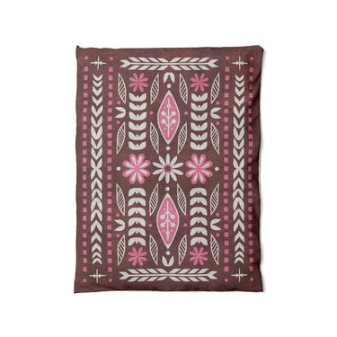 Topanga Burgundy & Pink in Twin (68" x 88") Size