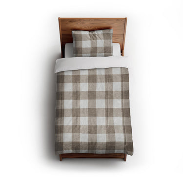Buffalo Plaid Light Cedar Brown in Twin (68" x 88") Size