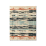 Delsin Blue & Orange in Twin (68" x 88") Size