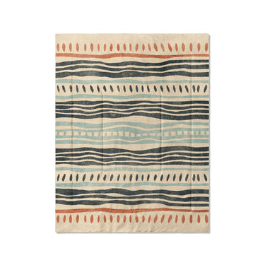 Delsin Blue & Orange in Twin (68" x 88") Size