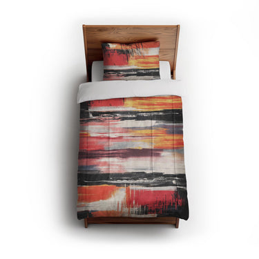 Jörgan Red & Black in Twin (68" x 88") Size