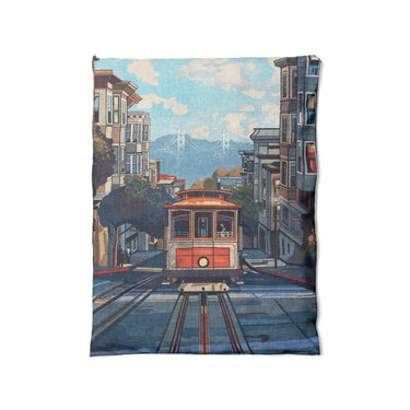 San Francisco Trolley in Twin (68" x 88") Size
