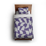 Twyla Checkered Periwinkle in Twin (68" x 88") Size