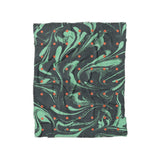 Acid Burn Teal & Orange in Twin (68" x 88") Size