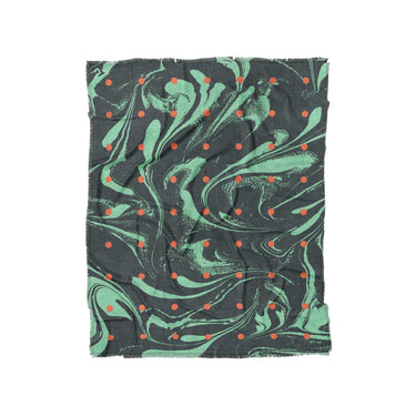 Acid Burn Teal & Orange in Twin (68" x 88") Size