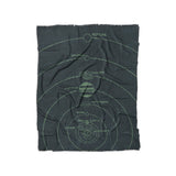 Solar System Navy & Mint in Twin (68" x 88") Size