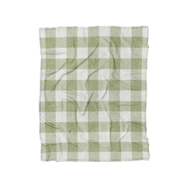 Buffalo Plaid Light Sage in Twin (68" x 88") Size