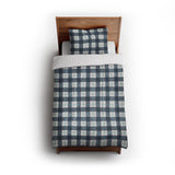 Wallace Plaid Blue & Teal in Twin (68" x 88") Size