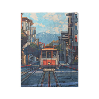 San Francisco Trolley in Twin (68" x 88") Size