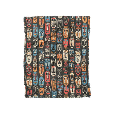 Tribal Masks in Twin (68" x 88") Size