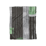Gordian Dark Green in Twin (68" x 88") Size